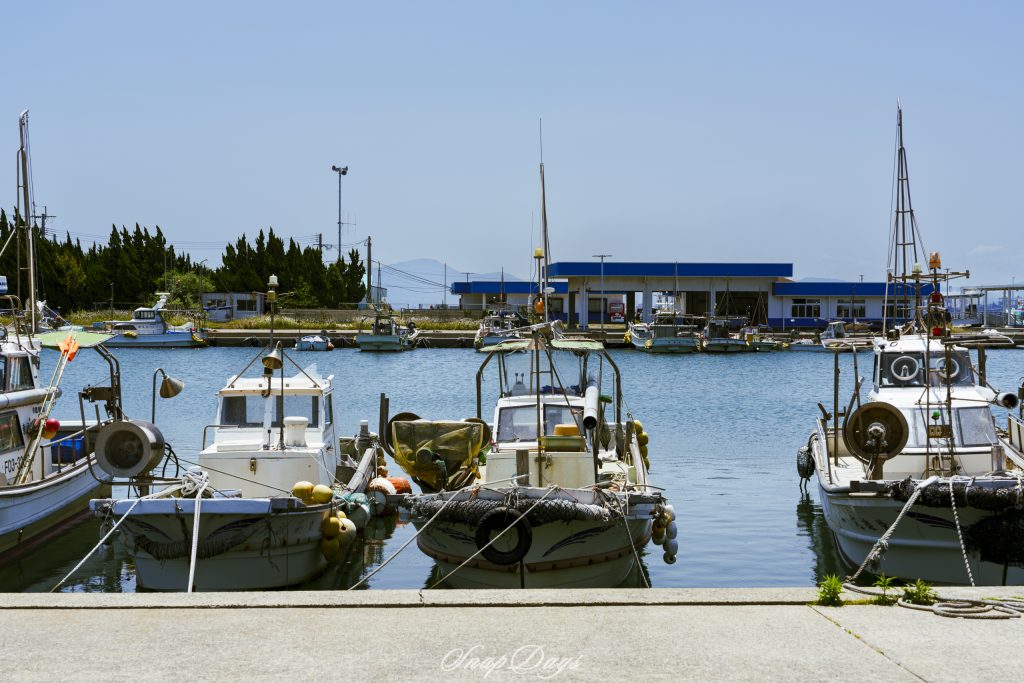 北九州市藍島の港の風景