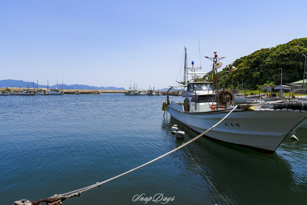 北九州市藍島の港の風景