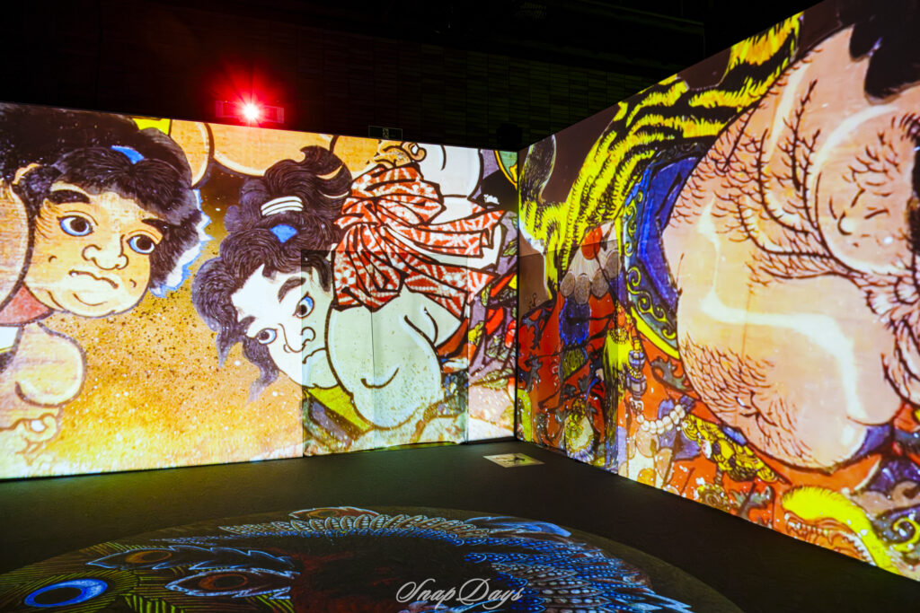 「動き出す浮世絵展」での3DCGアニメーション