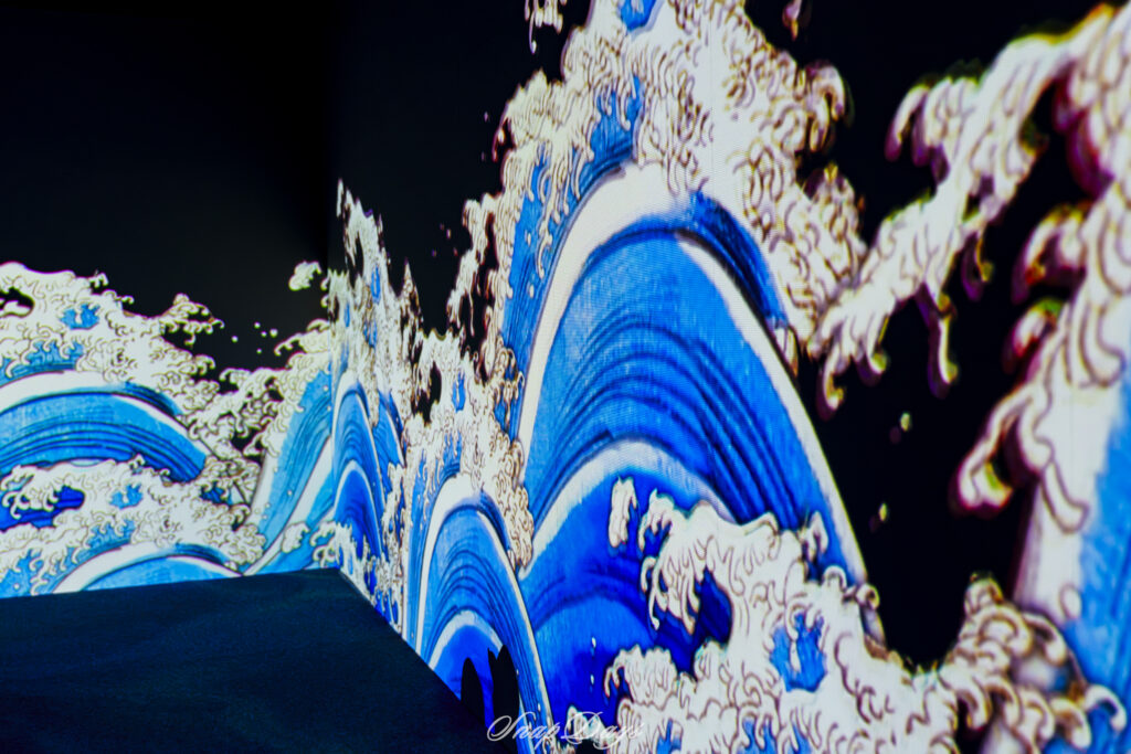 「動き出す浮世展」の3DCGアニメーション