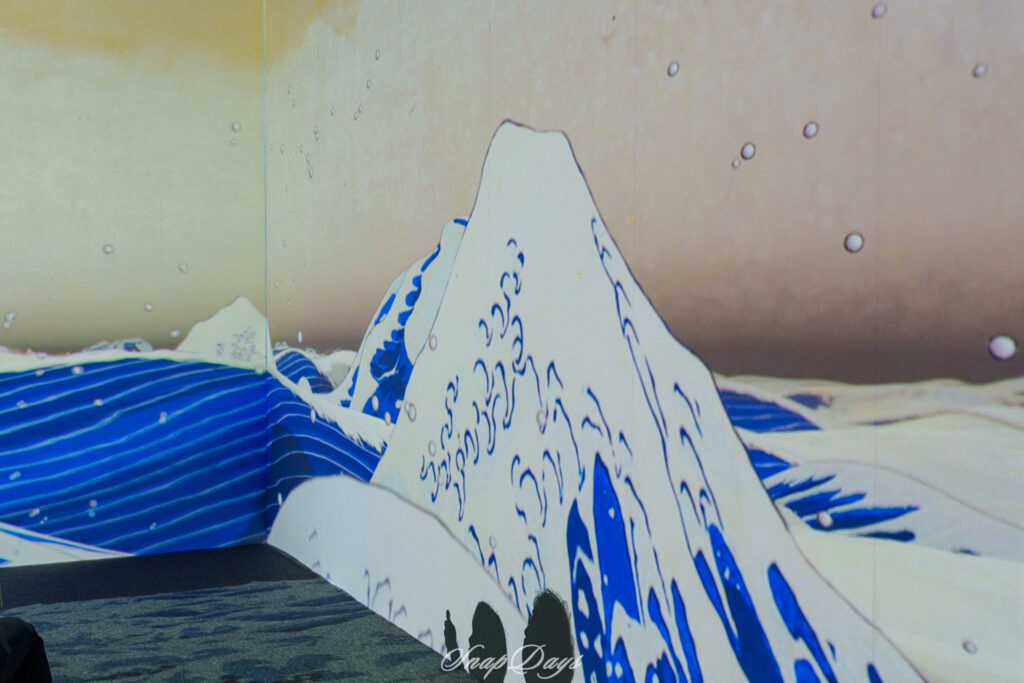 「動き出す浮世展」の3DCGアニメーション