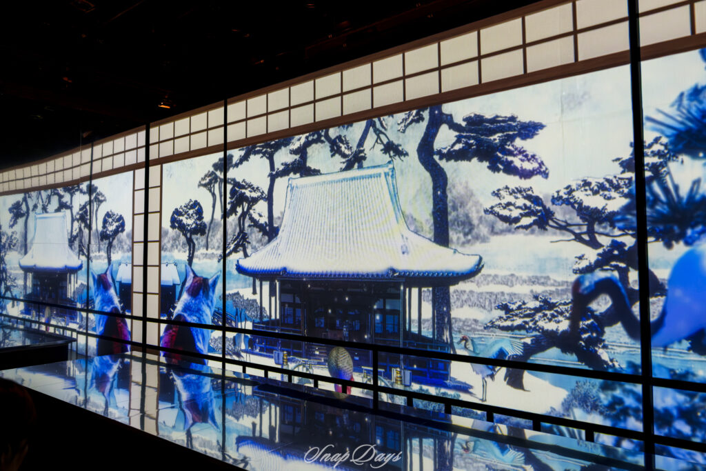 「動き出す浮世展」の3DCGアニメーション