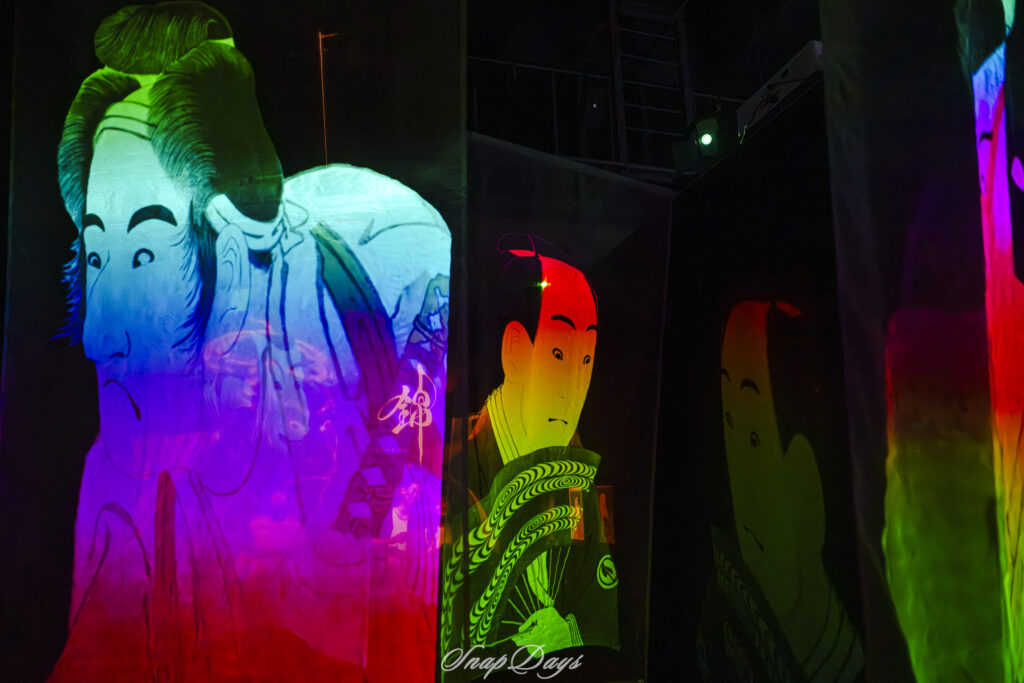 「動き出す浮世絵展」での3DCGアニメーション