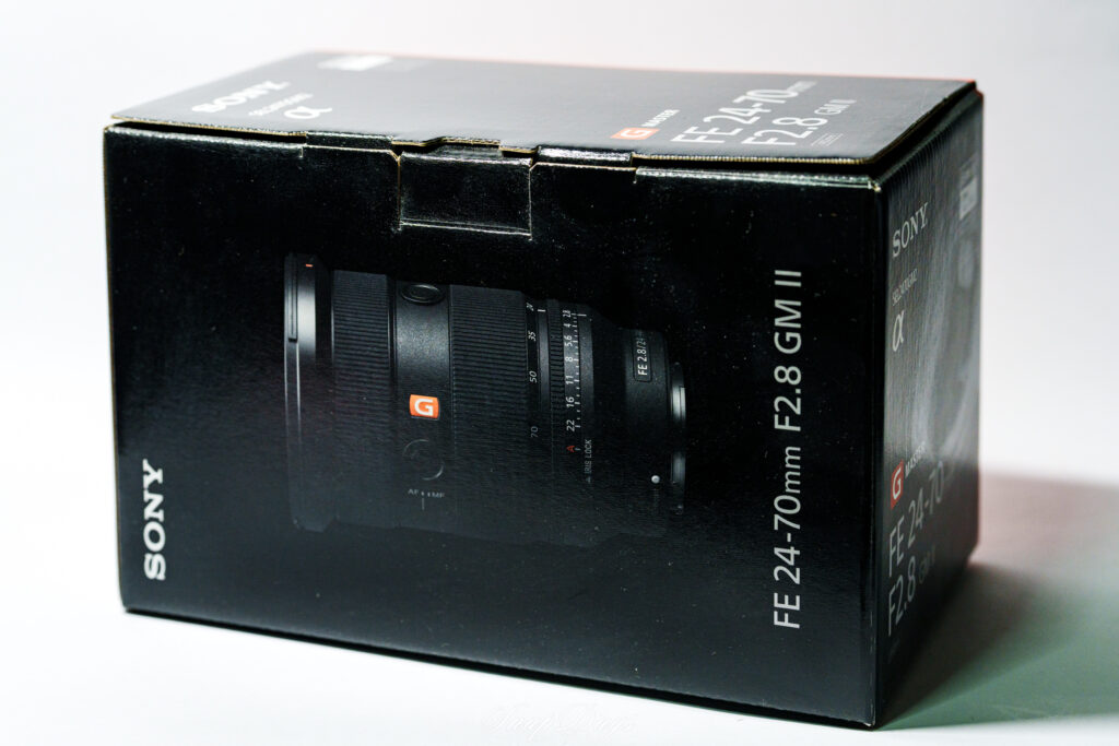 FE24-70mm F2.8 GM II(SEL2470GM2)の化粧箱