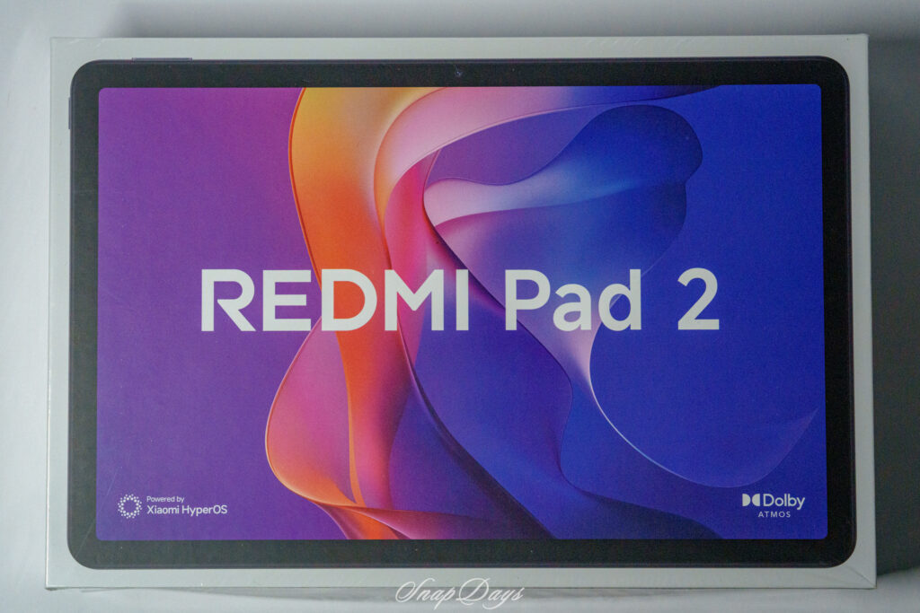 シャオミ Redmi Pad 2の化粧箱