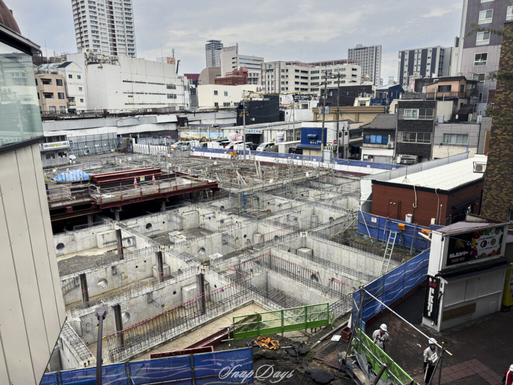 工事中の旦過市場