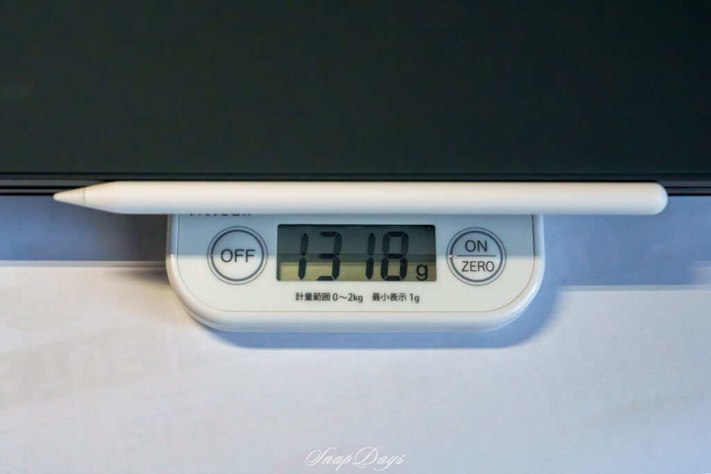 M4 iPad Pro+Magic Keyboard+Apple Pencil Proの重量