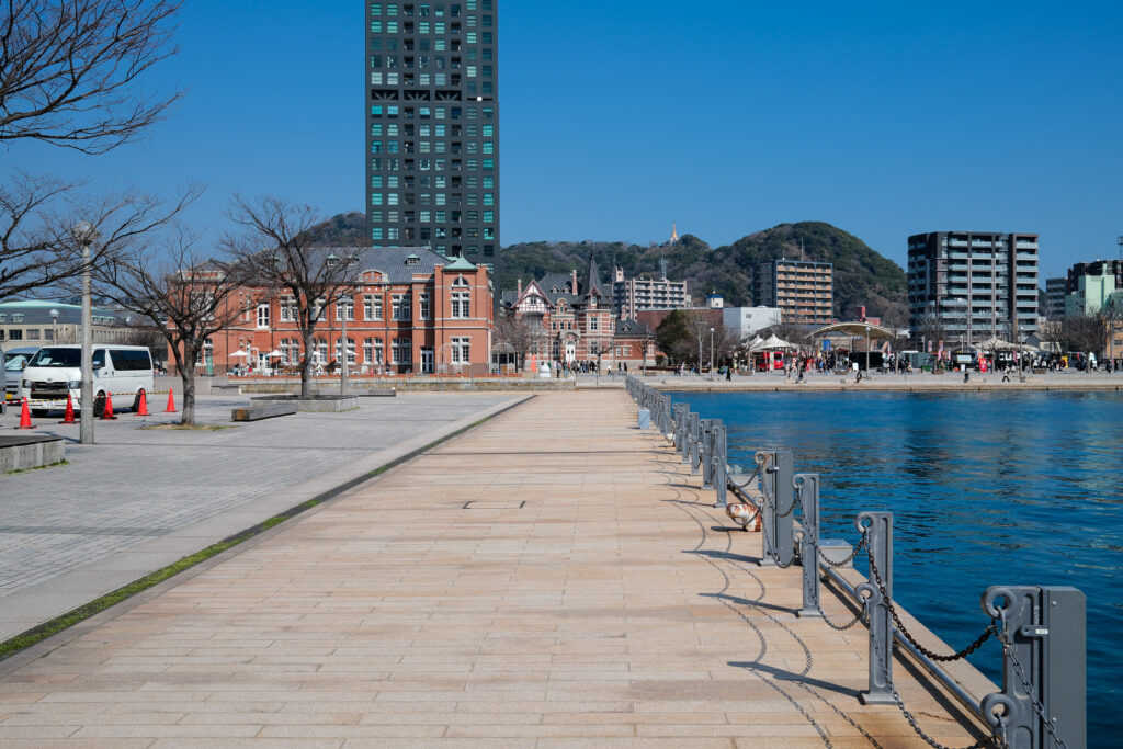 北九州市門司区にある門司港レトロの風景
