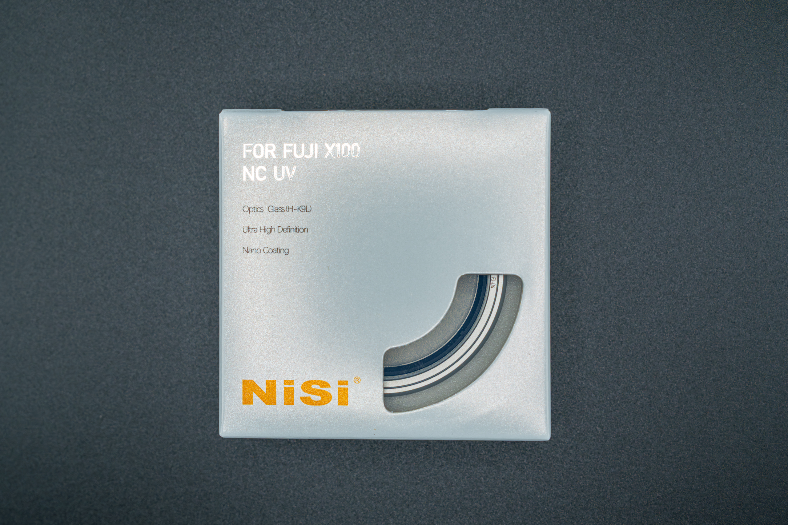NiSi NC UV フィルター Fujifilm X100VI用のパッケージ