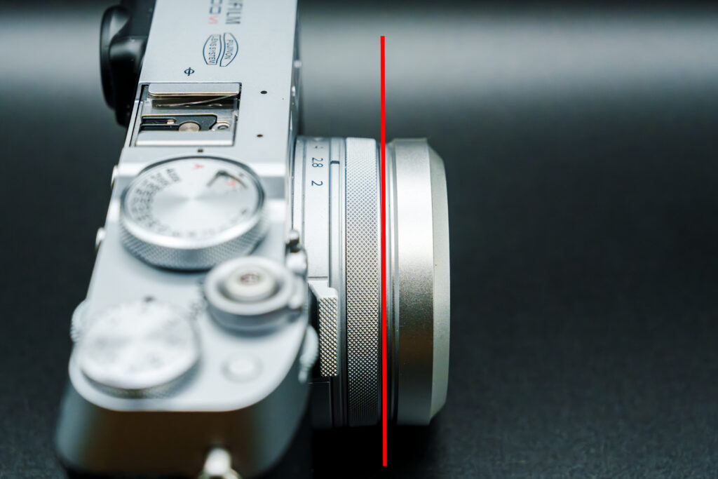 NiSi NC UV フィルター Fujifilm X100VI用をX100VIに取り付けた状態