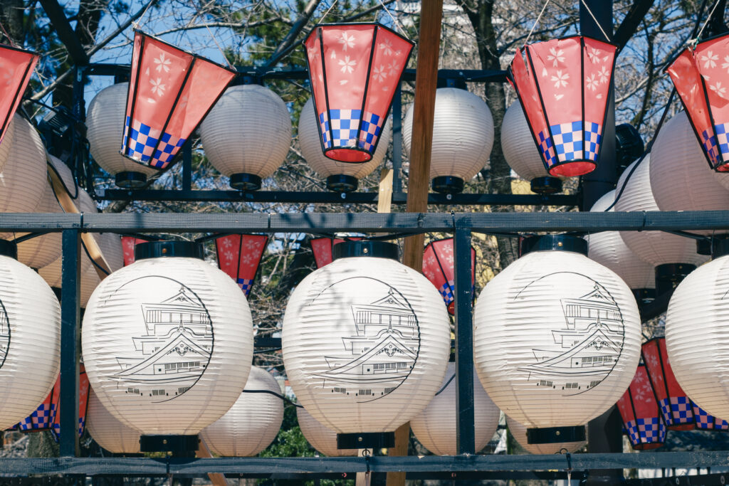 小倉城での桜祭り